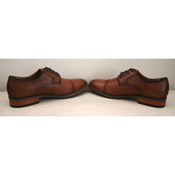 Florsheim 11831-221 Men's Sz 9D Cognac Brown Surge Leather Cap Toe Oxfords - Picture 12 of 13